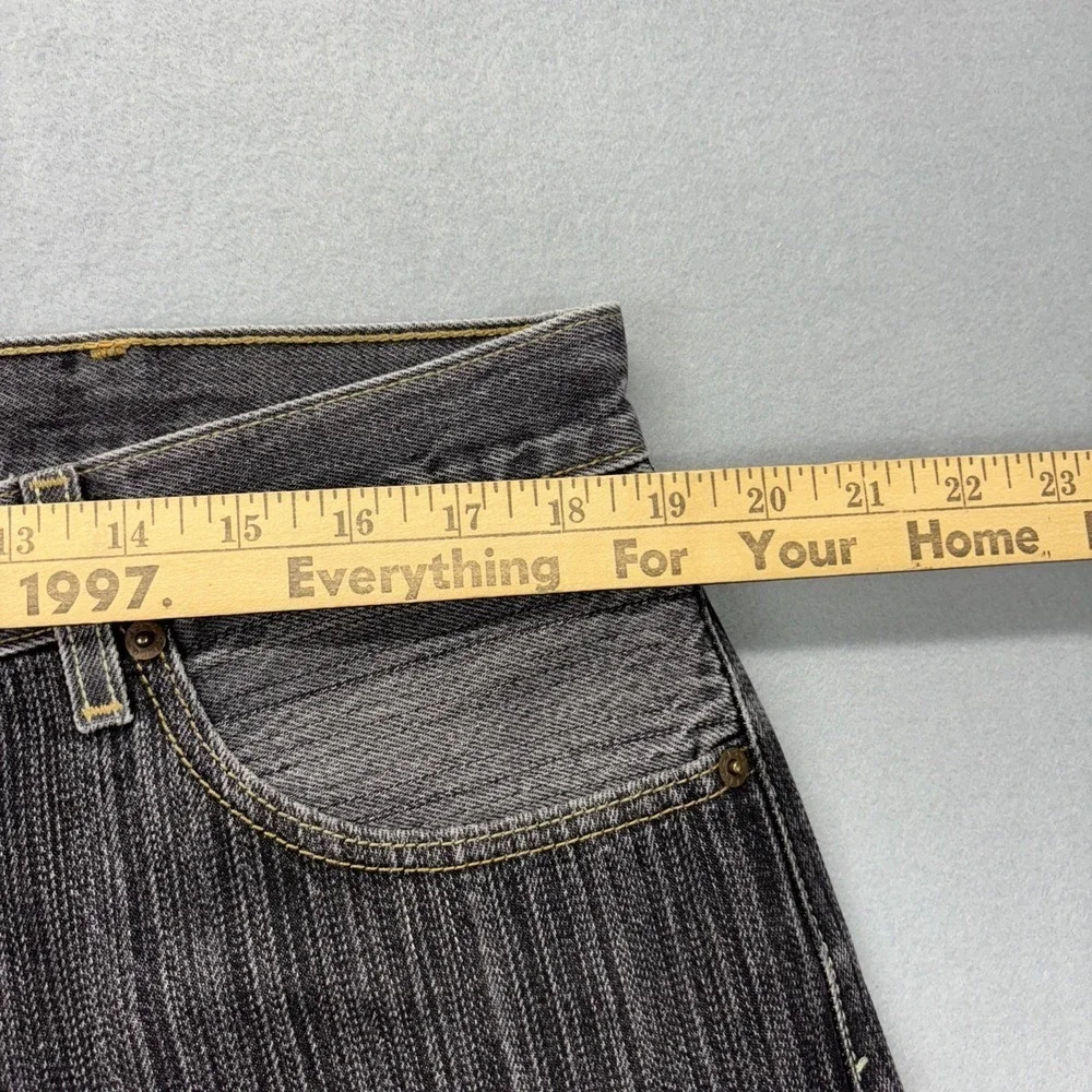 VTG Levi's 501 jeans mens 38x32 2 tone black/gray button fly Straight Baggy